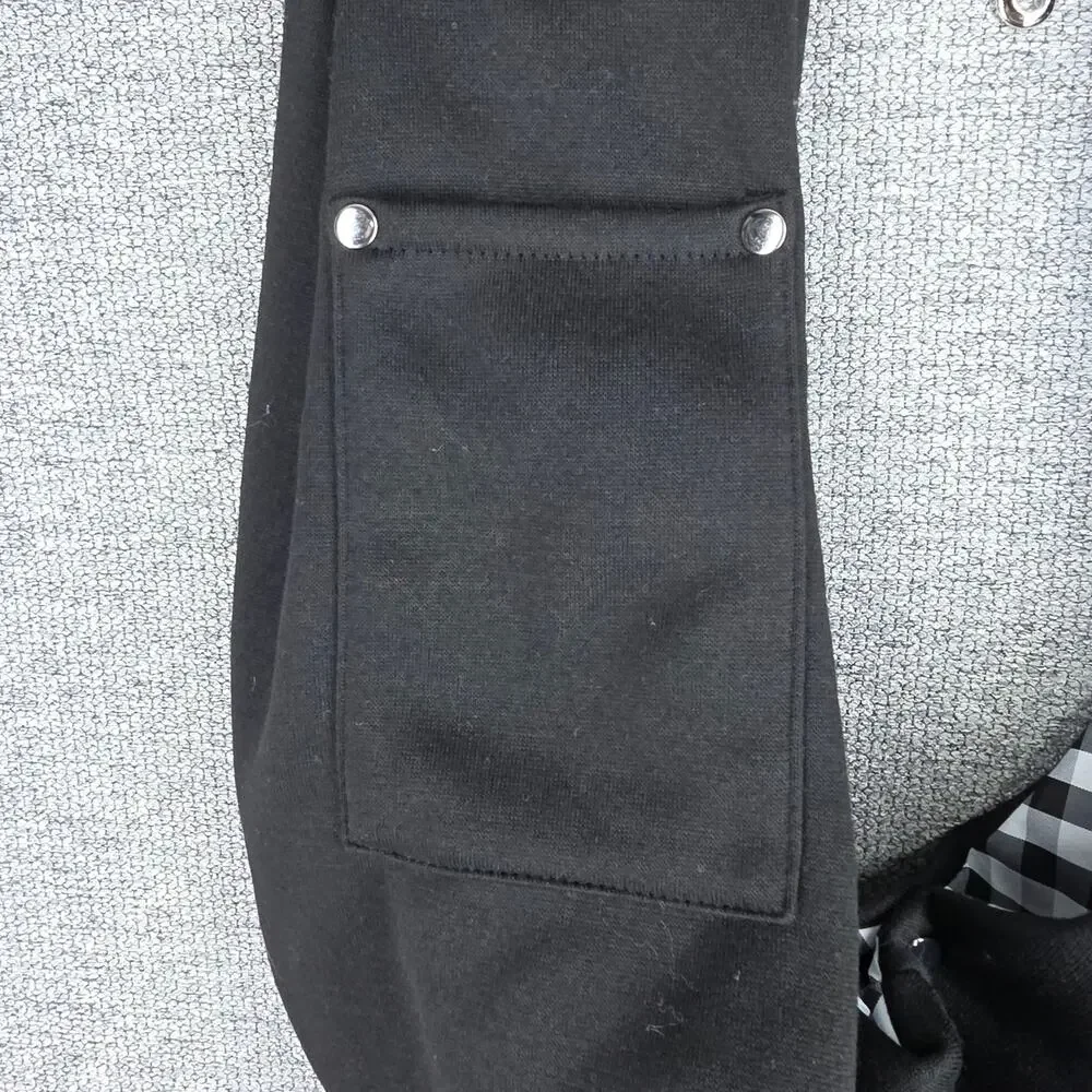 DESIGN BY THEN CAT SERIES PET SLING CARRIER BLACK CROSSBODY WITH PHONE POCKET